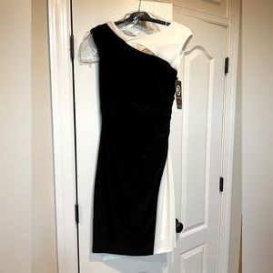 Gorgeous Black & White Frank Lyman Dress 61016